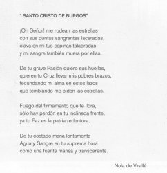 "SANTO CRISTO DE BURGOS"- Nola de Virallé